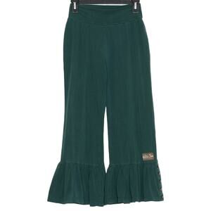 Matilda Jane Pants Y2K Minimalist Boho Retro Earthy Bell Bottom Green Size Small